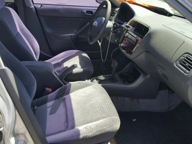 2HGEJ6611XH556119 - 1999 HONDA CIVIC BASE SILVER photo 5