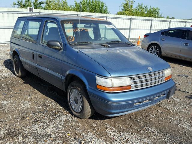 2P4GH2538RR650960 - 1994 PLYMOUTH VOYAGER BLUE photo 1