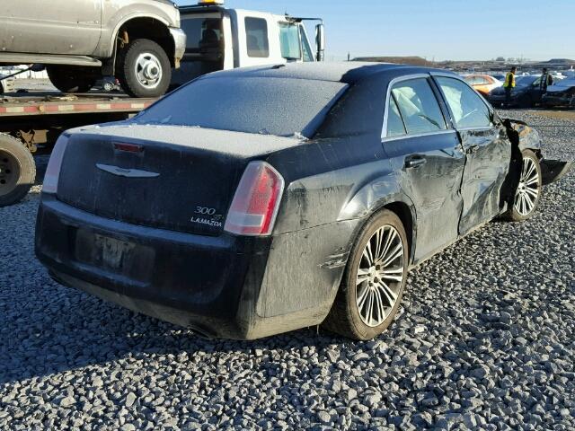 2C3CCABG7DH694387 - 2013 CHRYSLER 300 V6 BLACK photo 4