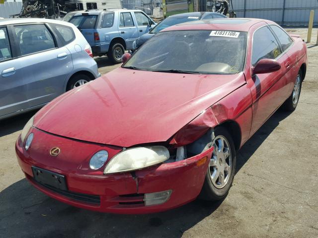 JT8UZ30C7S0042508 - 1995 LEXUS SC 400 RED photo 2