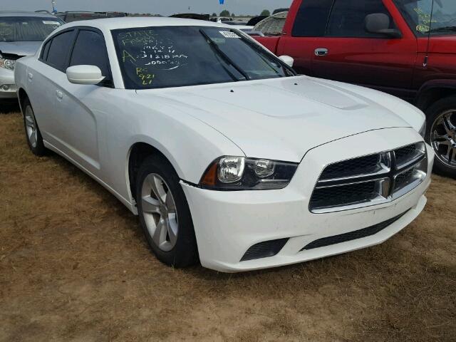 2C3CDXBG3EH300028 - 2014 DODGE CHARGER WHITE photo 1