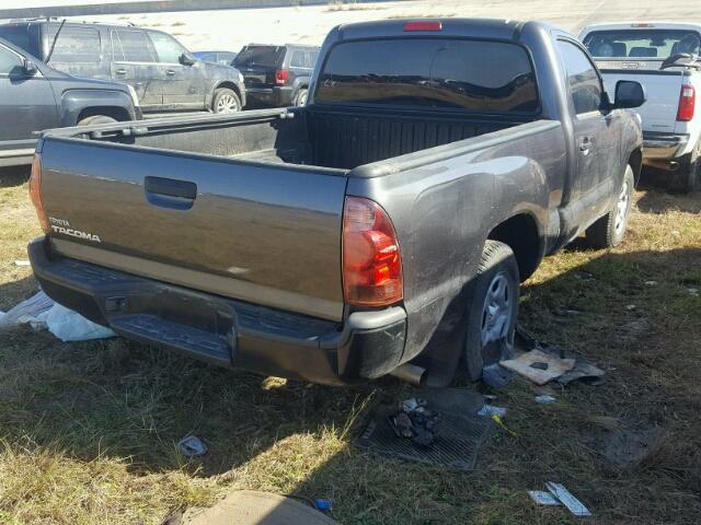 5TFNX4CN8EX036467 - 2014 TOYOTA TACOMA GRAY photo 4