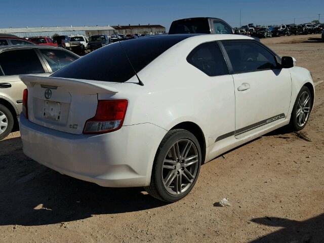 JTKJF5C70D3047356 - 2013 TOYOTA SCION TC WHITE photo 4