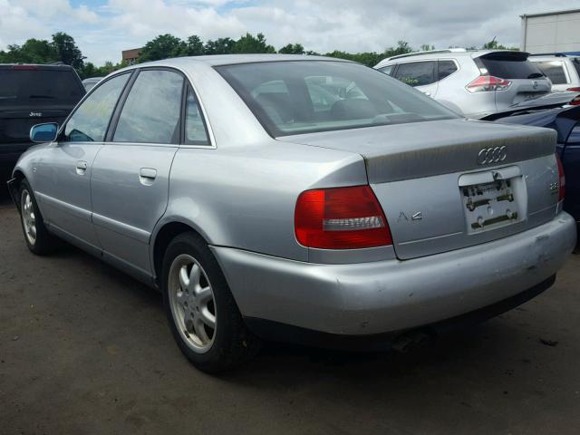 WAUED28D3XA332450 - 1999 AUDI A4 2.8 QUA GRAY photo 3