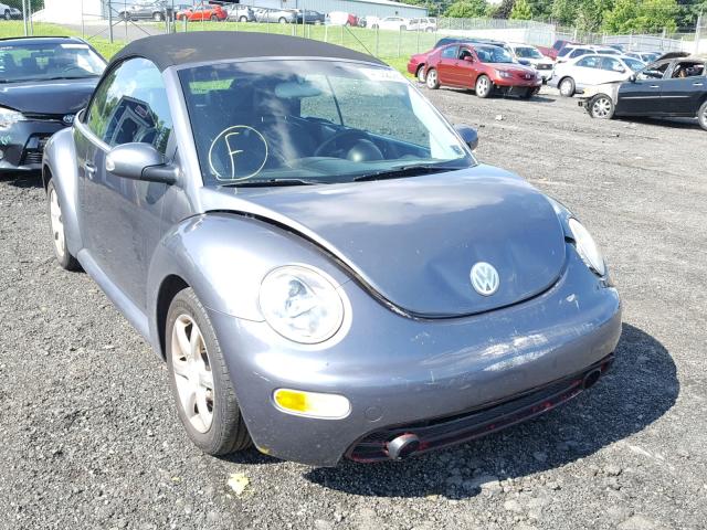 3VWCD31Y05M308438 - 2005 VOLKSWAGEN NEW BEETLE GRAY photo 1