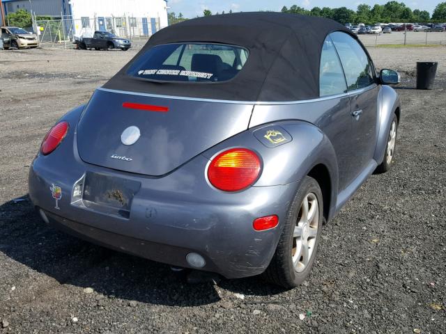 3VWCD31Y05M308438 - 2005 VOLKSWAGEN NEW BEETLE ნაცრისფერი ფოტო 4