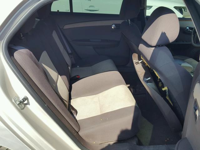 1G1ZC5EB8AF229488 - 2010 CHEVROLET MALIBU 1LT BEIGE photo 6