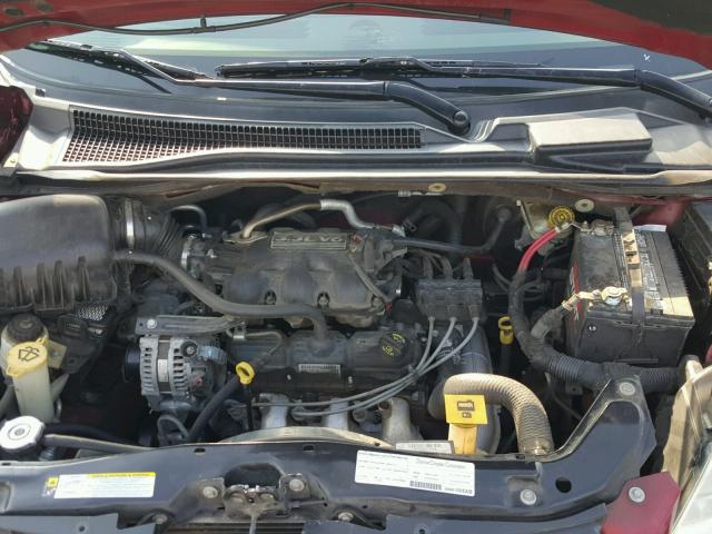 1D8HN44H88B175741 - 2008 DODGE GRAND CARA BURGUNDY photo 7