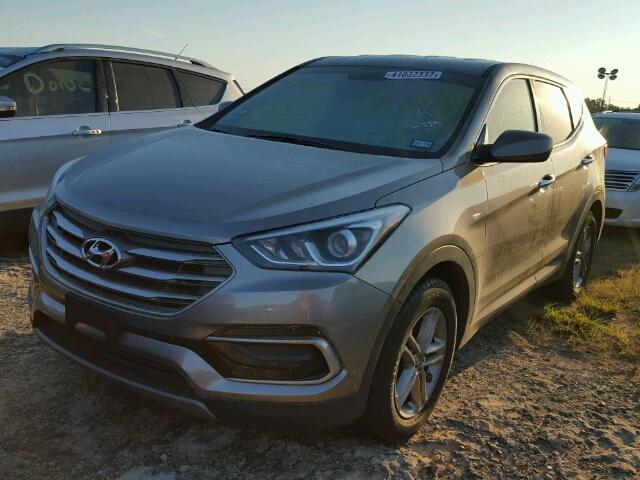 5XYZT3LB9HG410671 - 2017 HYUNDAI SANTA FE S GRAY photo 2