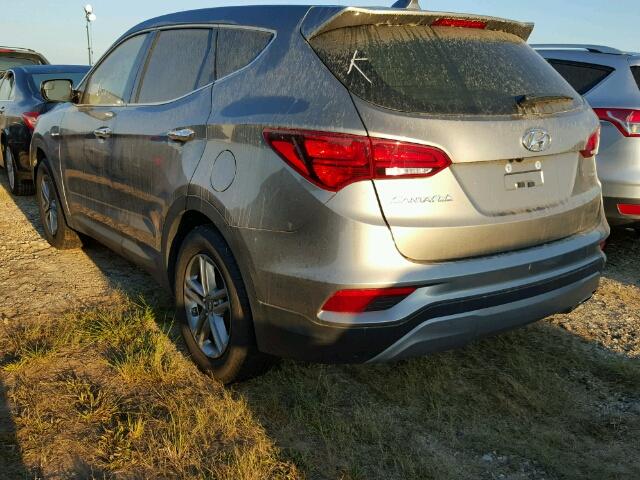 5XYZT3LB9HG410671 - 2017 HYUNDAI SANTA FE S GRAY photo 3