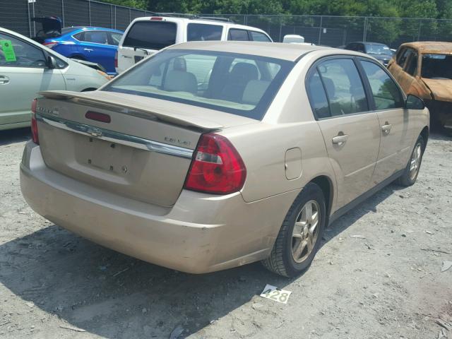 1G1ZT54825F219180 - 2005 CHEVROLET MALIBU LS თაფლისფერი ფოტო 4