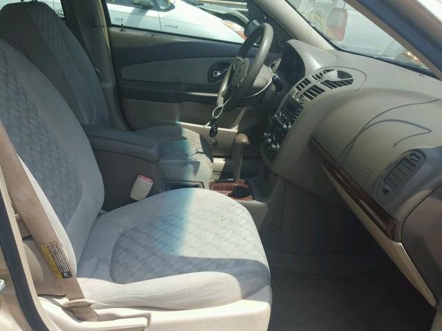 1G1ZT54825F219180 - 2005 CHEVROLET MALIBU LS თაფლისფერი ფოტო 5