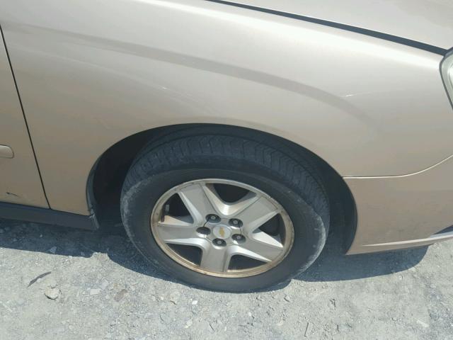 1G1ZT54825F219180 - 2005 CHEVROLET MALIBU LS თაფლისფერი ფოტო 9