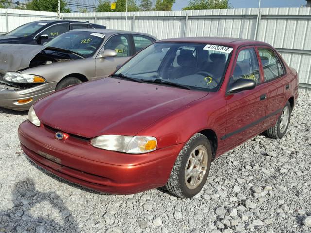 1Y1SK52811Z417185 - 2001 CHEVROLET GEO PRIZM 红色 照片 2