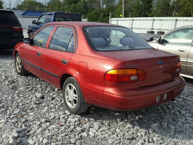 1Y1SK52811Z417185 - 2001 CHEVROLET GEO PRIZM 红色 照片 3