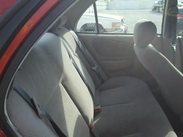 1Y1SK52811Z417185 - 2001 CHEVROLET GEO PRIZM 红色 照片 6