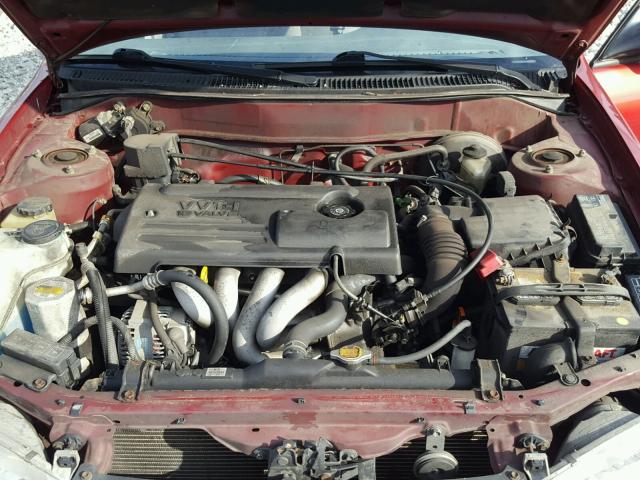 1Y1SK52811Z417185 - 2001 CHEVROLET GEO PRIZM 红色 照片 7