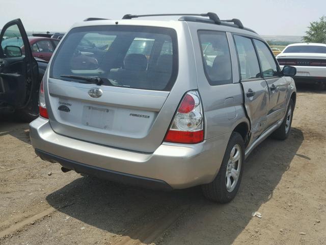 JF1SG63666H741521 - 2006 SUBARU FORESTER 2 SILVER photo 4