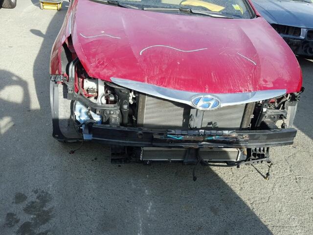 KMHEC4A40BA001616 - 2011 HYUNDAI SONATA HYB RED photo 9