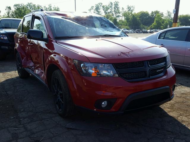 3C4PDDEG8JT376465 - 2018 DODGE JOURNEY GT RED photo 1