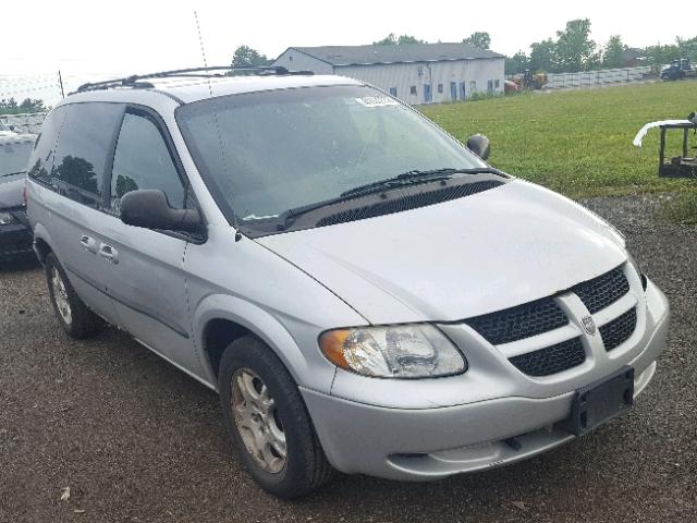 1D4GP45R44B505240 - 2004 DODGE CARAVAN SX SILVER photo 1