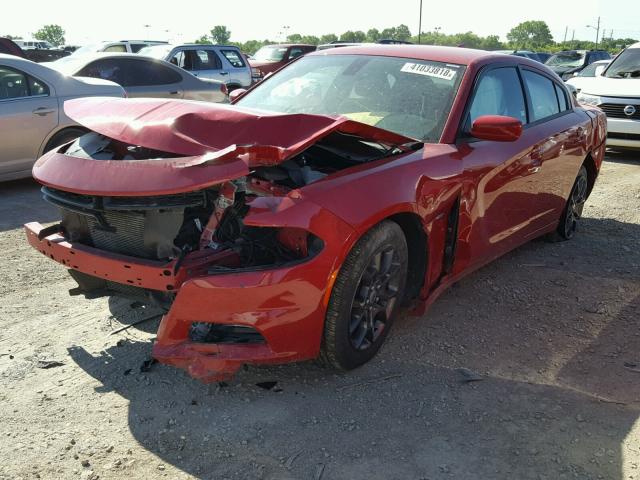 2C3CDXJG9JH126526 - 2018 DODGE CHARGER GT RED photo 2