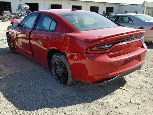 2C3CDXJG9JH126526 - 2018 DODGE CHARGER GT RED photo 3