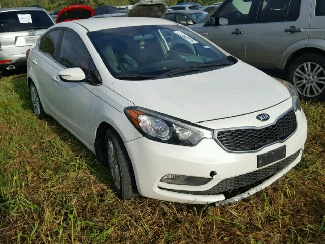 KNAFX4A88E5103496 - 2014 KIA FORTE WHITE photo 1