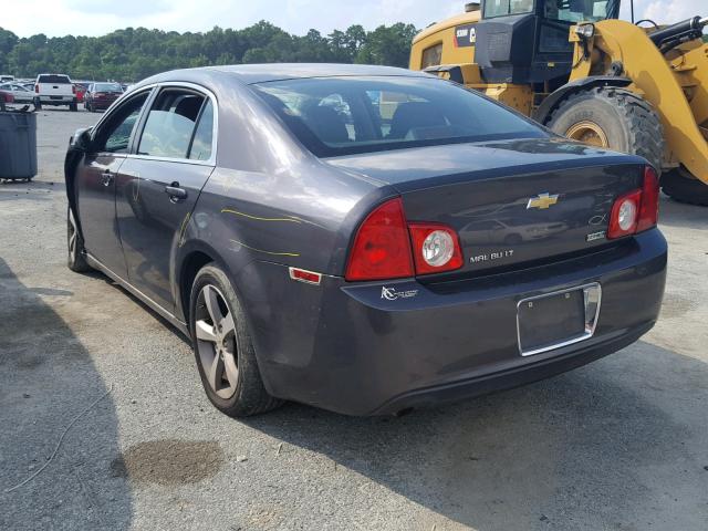 1G1ZC5EUXBF133316 - 2011 CHEVROLET MALIBU 1LT 灰色 照片 3
