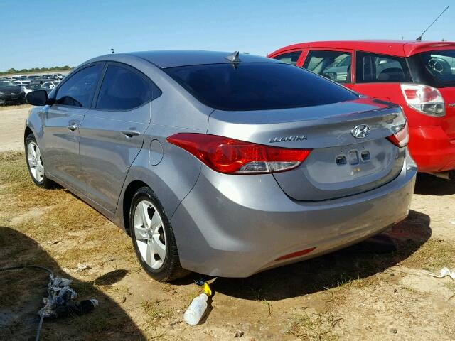 KMHDH4AE0DU904193 - 2013 HYUNDAI ELANTRA GL GRAY photo 3