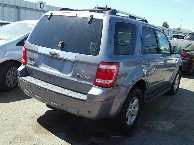 1FMCU59H38KA68120 - 2008 FORD ESCAPE HEV CHARCOAL photo 4