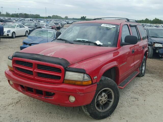 1B4HS28Z6YF185236 - 2000 DODGE DURANGO RED photo 2