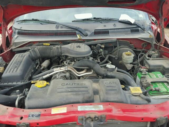 1B4HS28Z6YF185236 - 2000 DODGE DURANGO RED photo 7