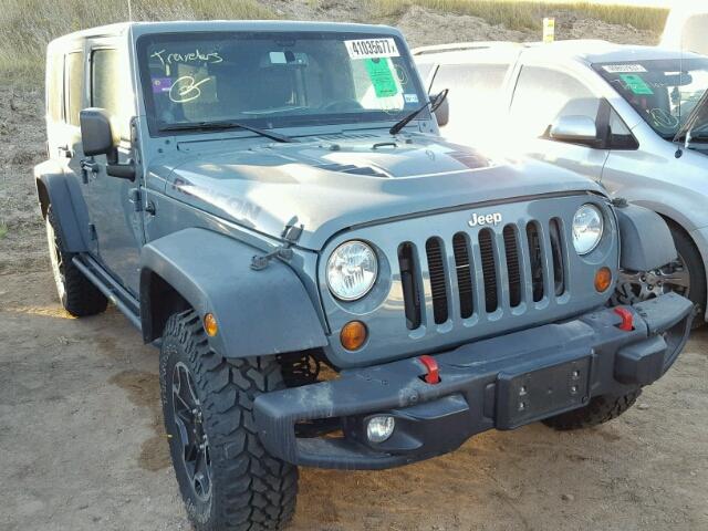 1C4BJWFG7DL646721 - 2013 JEEP WRANGLER U GRAY photo 1