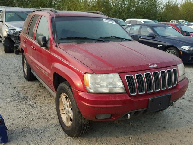 1J8GW68J32C108393 - 2002 JEEP GRAND CHER RED photo 1