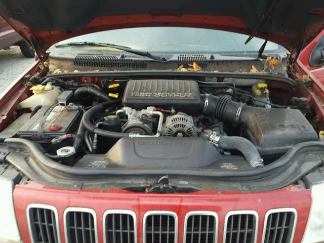 1J8GW68J32C108393 - 2002 JEEP GRAND CHER RED photo 7