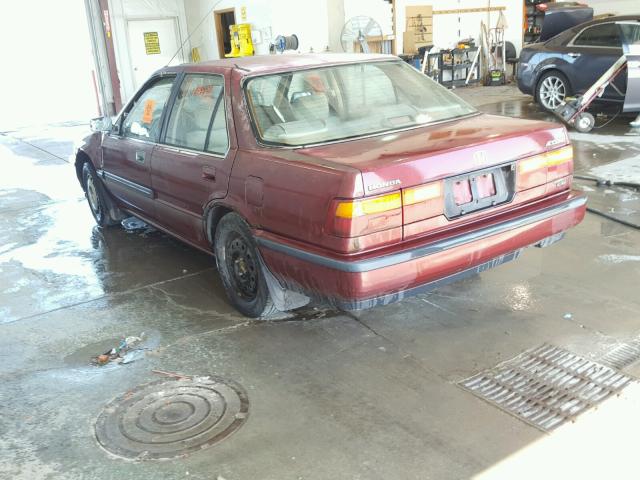 1HGCA5547JA032640 - 1988 HONDA ACCORD LXI MAROON photo 3