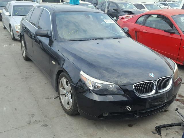 WBANF33597CW69239 - 2007 BMW 525 XI BLACK photo 1