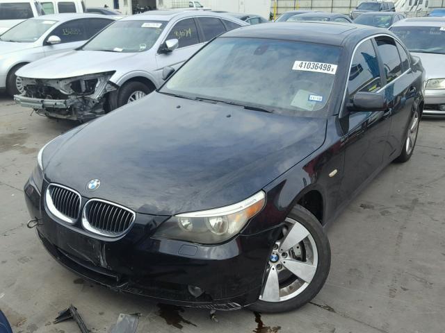 WBANF33597CW69239 - 2007 BMW 525 XI BLACK photo 2