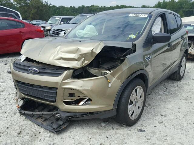 1FMCU0F76DUA95258 - 2013 FORD ESCAPE S GREEN photo 2