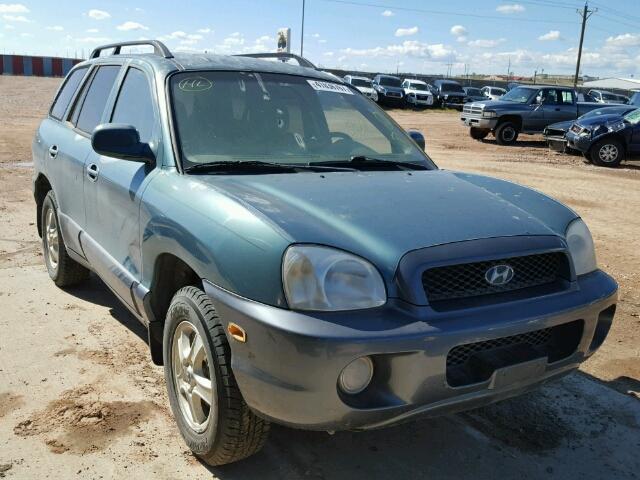 KM8SC73D22U243341 - 2002 HYUNDAI SANTA FE G GREEN photo 1