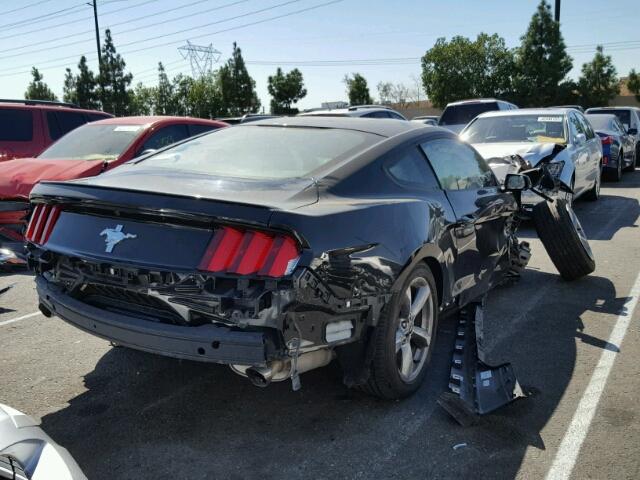 1FA6P8AM3G5285026 - 2016 FORD MUSTANG BLACK photo 4