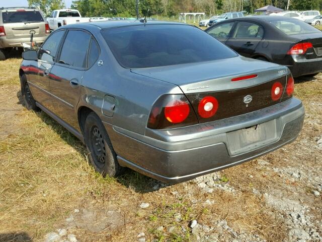 2G1WF52E559347781 - 2005 CHEVROLET IMPALA GRAY photo 3