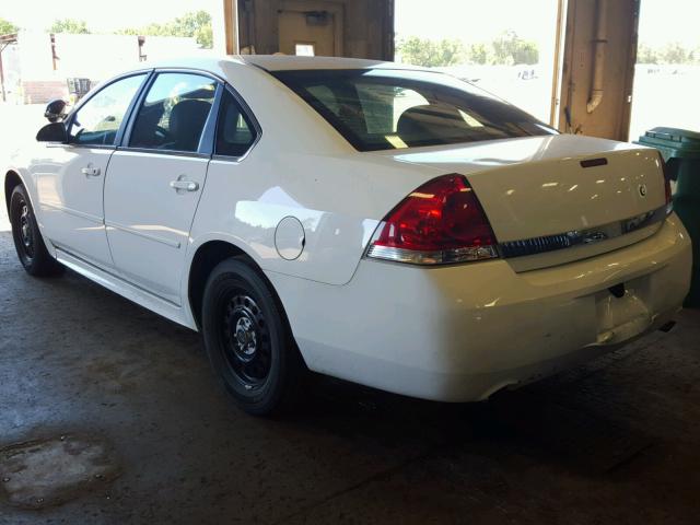 2G1WD5EM8A1244341 - 2010 CHEVROLET IMPALA POL WHITE photo 3