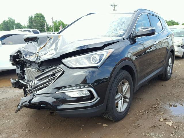 5NMZUDLB8JH102583 - 2018 HYUNDAI SANTA FE S BLACK photo 2