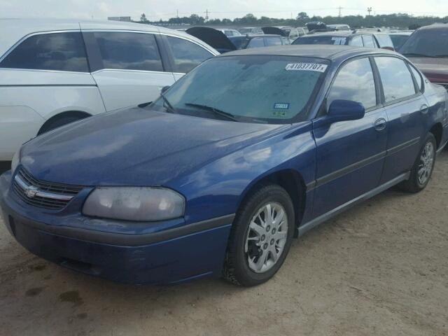 2G1WF52E059268860 - 2005 CHEVROLET IMPALA BLUE photo 2