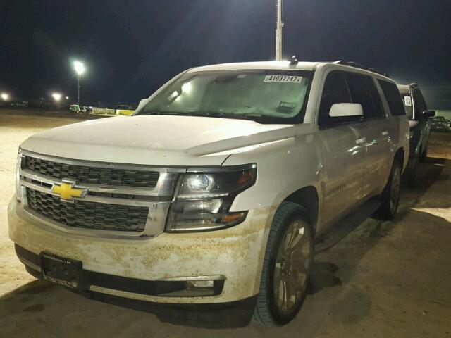 1GNSKJKC7FR269916 - 2015 CHEVROLET SUBURBAN WHITE photo 2