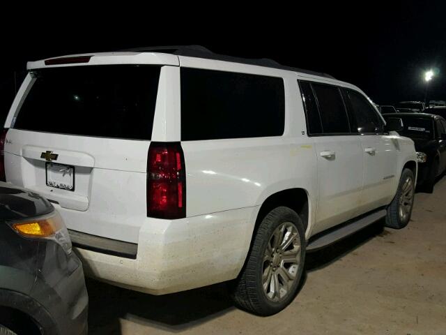 1GNSKJKC7FR269916 - 2015 CHEVROLET SUBURBAN WHITE photo 4