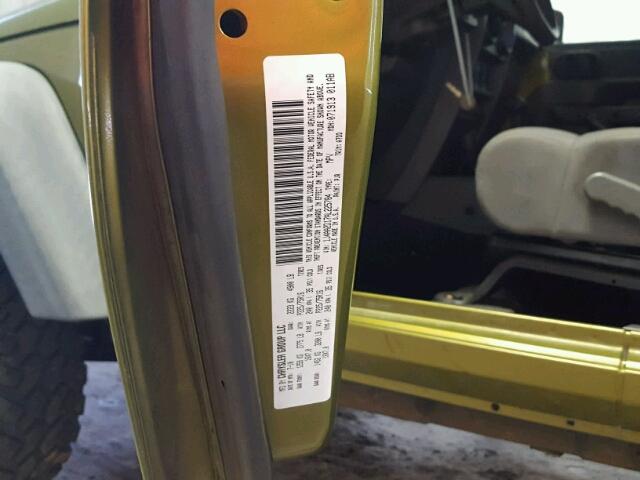 1J4AA2D17AL225784 - 2010 JEEP WRANGLER S GREEN photo 10