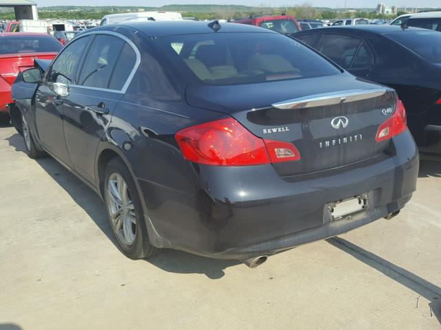 JN1CV6APXFM580357 - 2015 INFINITI Q40 BLACK photo 3